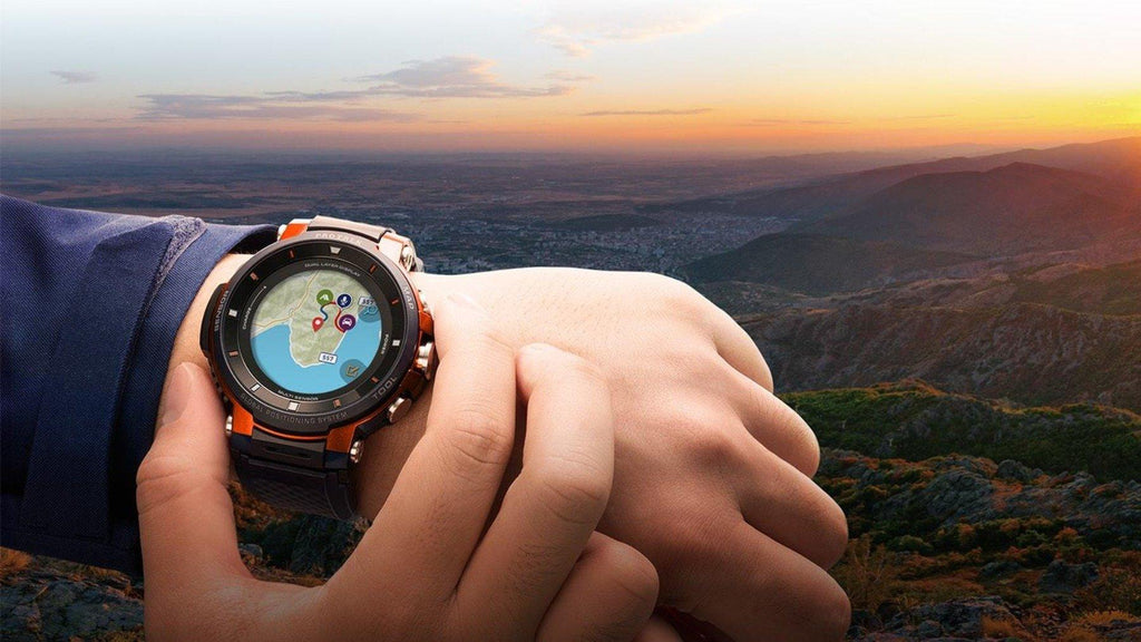 WSD-F30-G: Orange Android Watch