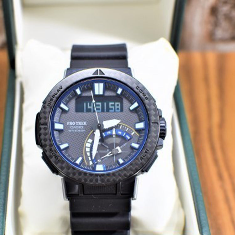 WATERPROOF SHOCKPROOF SAPPHIRE CRYSTAL SOLAR POWERED MENS ANALOG/DIGITAL COMBO PRW-73X-1PR