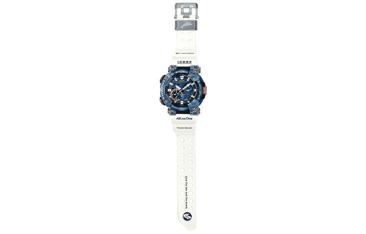 WATERPROOF SHOCKPROOF SAPPHIRE CRYSTAL SOLAR POWERED MENS .BLUE ANALOG GWF-A1000K-2AJR
