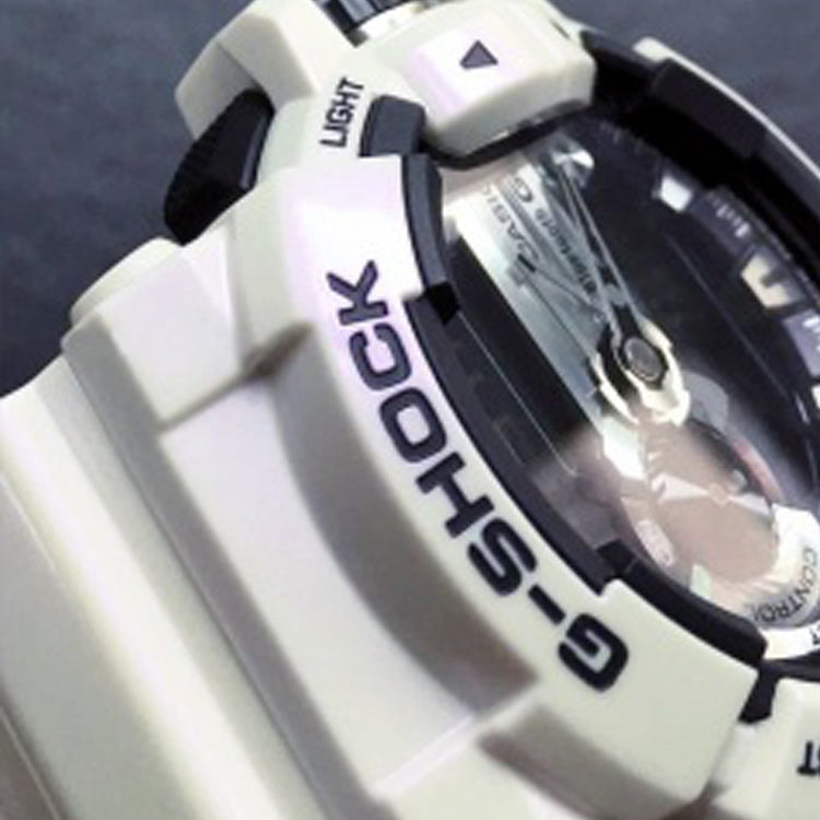G-SHOCK WATERPROOF SPORTS SHOCKPROOF MENS WHITE ANALOG GBA-400-7C