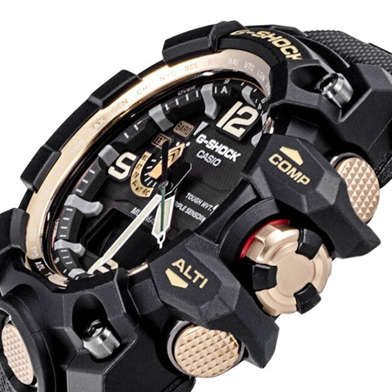 Waterproof Sports Shockproof Solar Powered Mens Black Analog GPW-1000GB-1APR