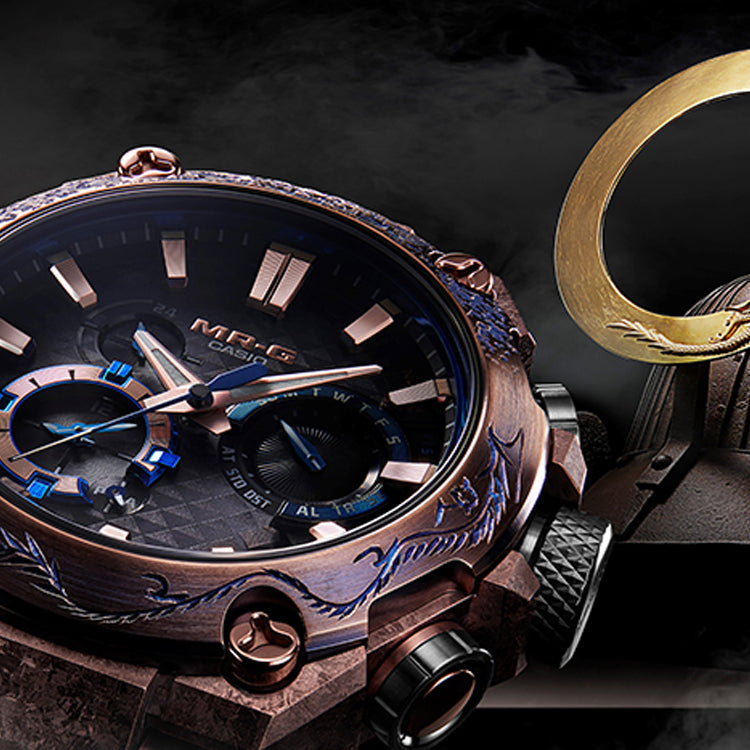 WATERPROOF SHOCKPROOF SAPPHIRE CRYSTAL SOLAR POWERED MENS BLUEGOLD ANALOG MRG-B2000SH-5A