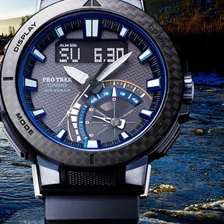 WATERPROOF SHOCKPROOF SAPPHIRE CRYSTAL SOLAR POWERED MENS ANALOG/DIGITAL COMBO PRW-73X-1PR