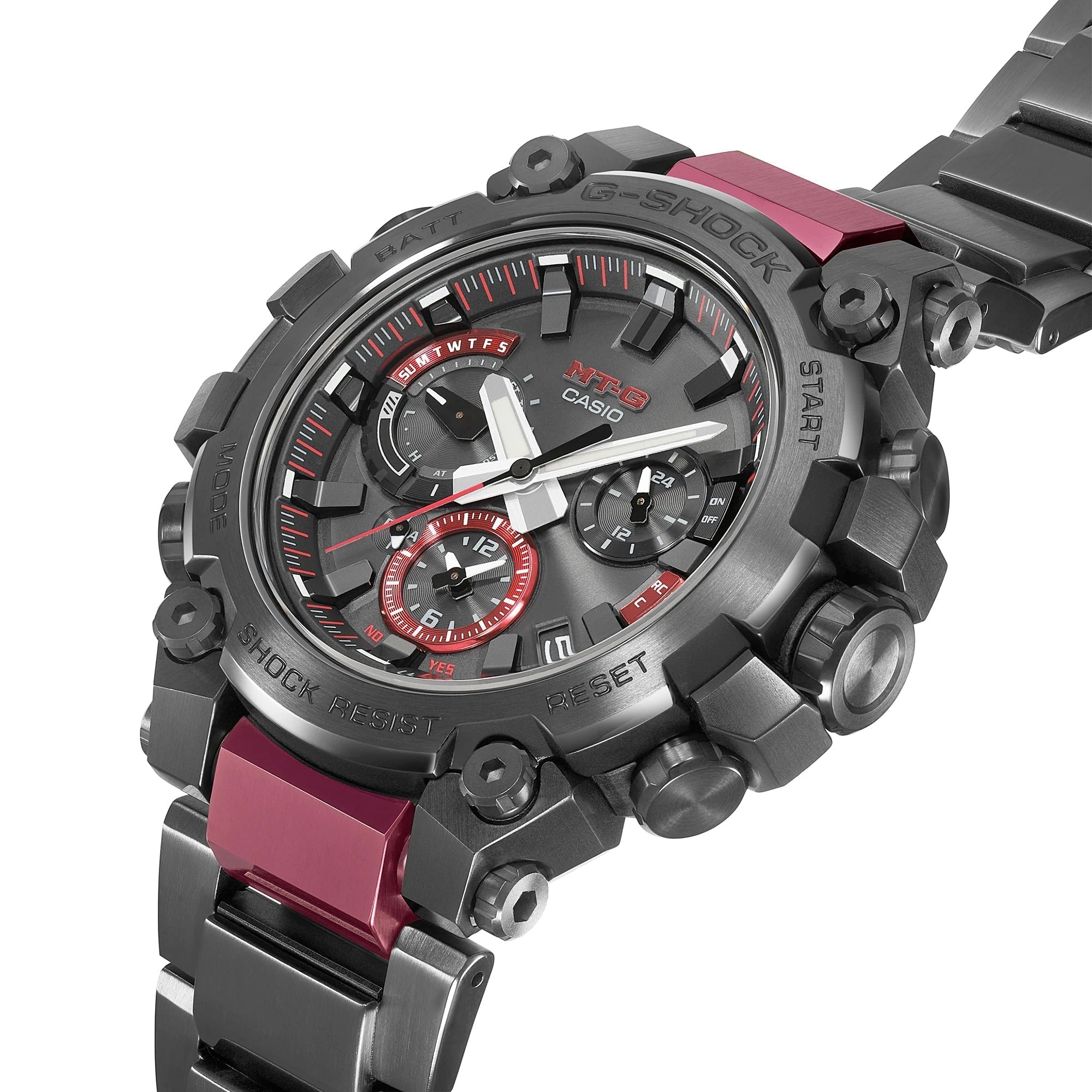 MTG MTGB3000BD1A Dark Grey Bordeaux IP Red Bluetooth Watch