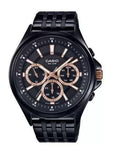 ENTICER MEN MTP-E303B-1A2VDF - A1564 : Black Multi-Dial - Men's Watch