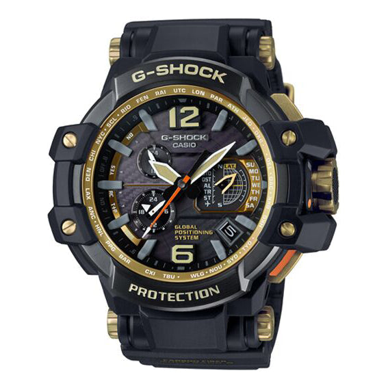 Waterproof Sports Shockproof Solar Powered Mens Black Analog GPW-1000GB-1APR