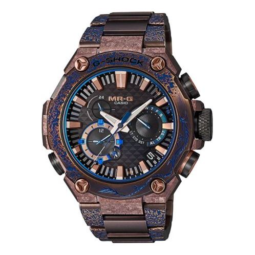 WATERPROOF SHOCKPROOF SAPPHIRE CRYSTAL SOLAR POWERED MENS BLUEGOLD ANALOG MRG-B2000SH-5A
